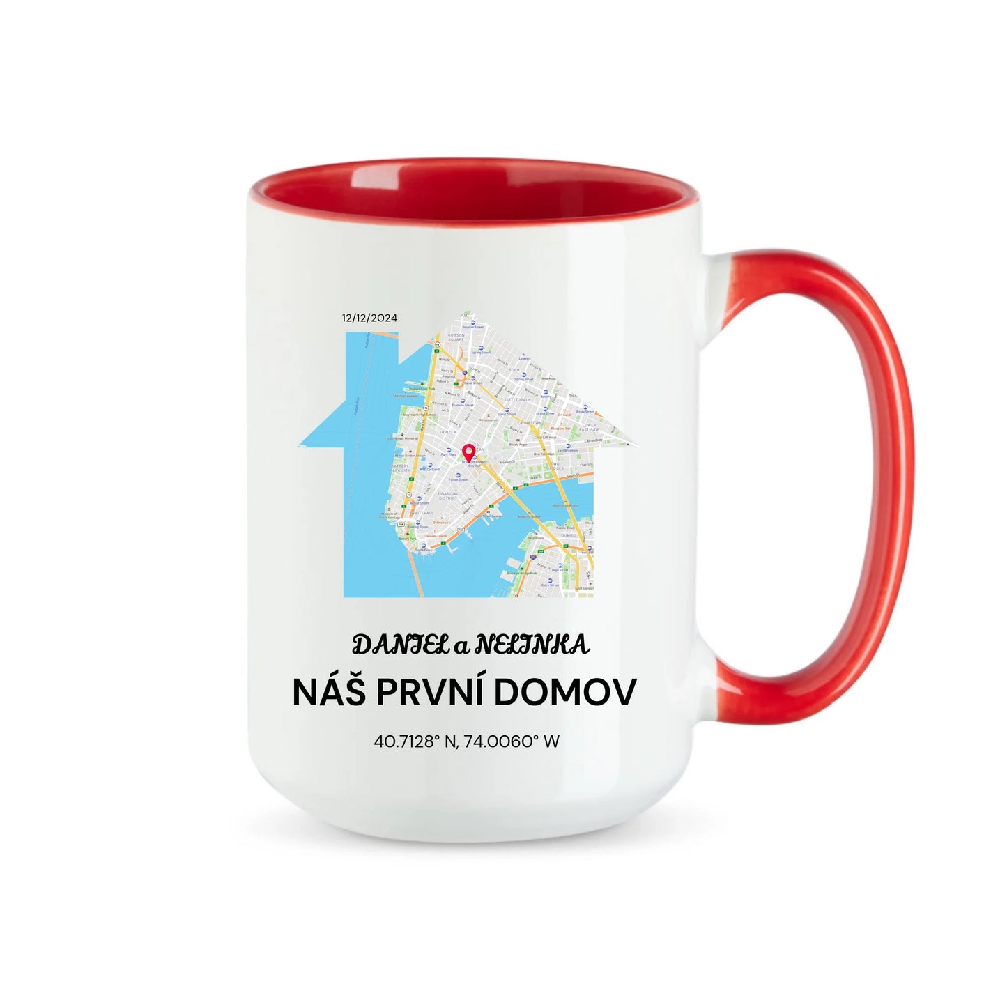 červený