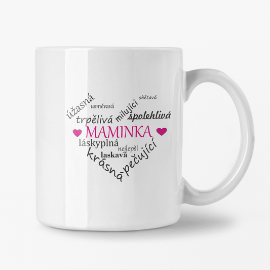 Hrnek Maminka srdce ze slov